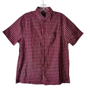 Marc by Marc Jacobs Men's Short Sleeve Plaid Button Up Shirt XS in Pink NWT